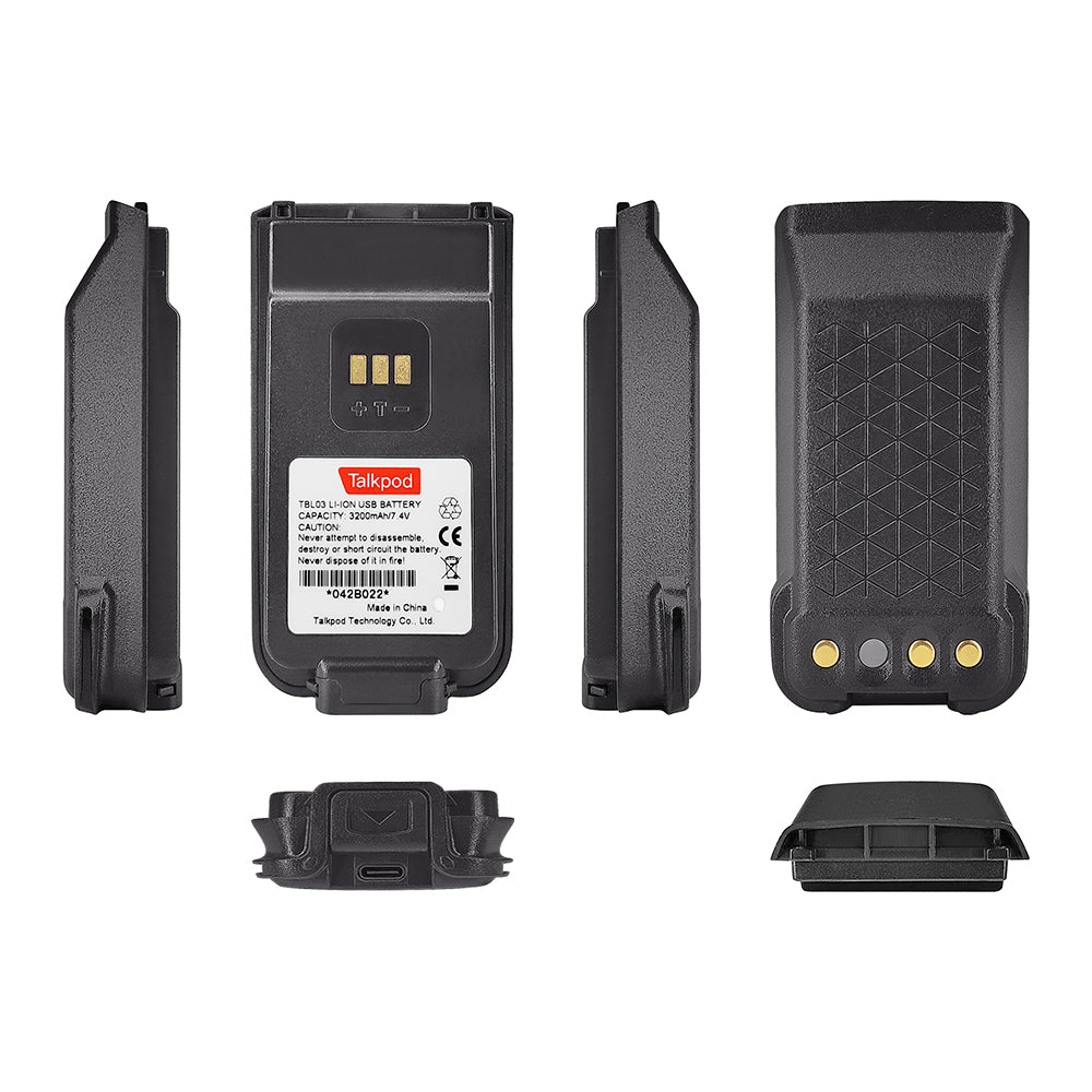 TBL03 High Capacity Li-Ion Battery Pack with USB Charging of Talkpod® 5 Series