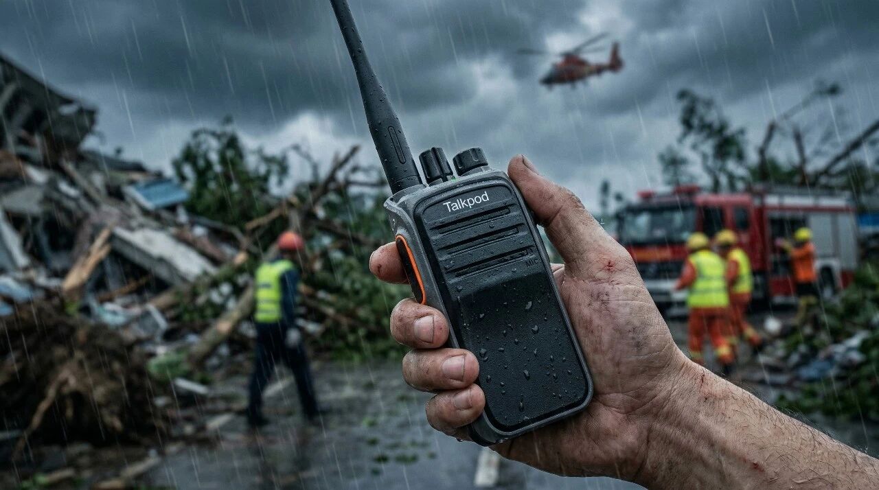 How Talkpod’s A50P ad hoc-network radio helps disaster teams keep typhoon relief moving
