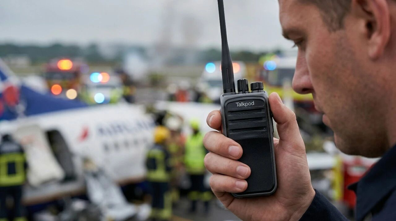 How Talkpod’s A50P ad hoc-network radio supports communication at aviation rescue sites