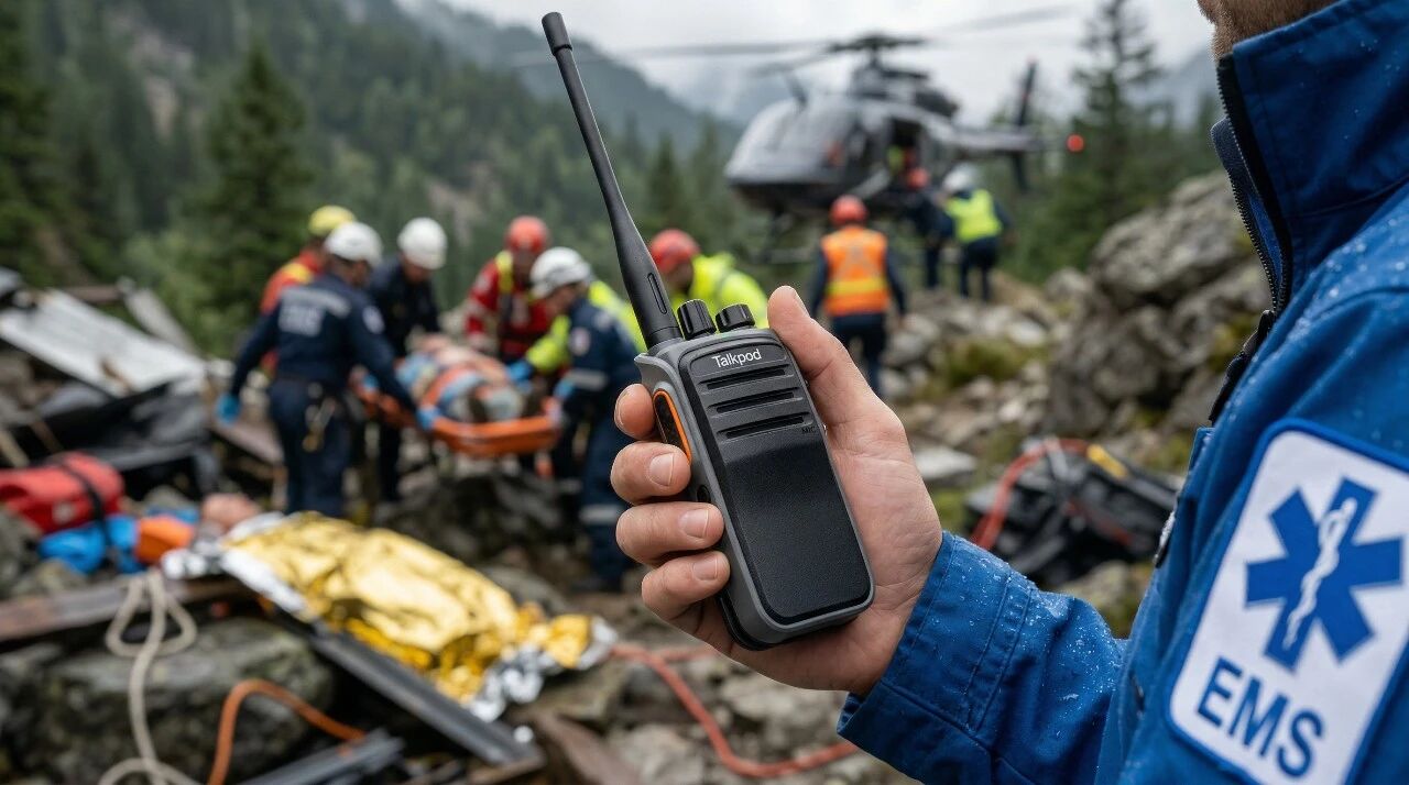 How Talkpod’s A50P ad hoc-network radio supports medics in outdoor rescue operations