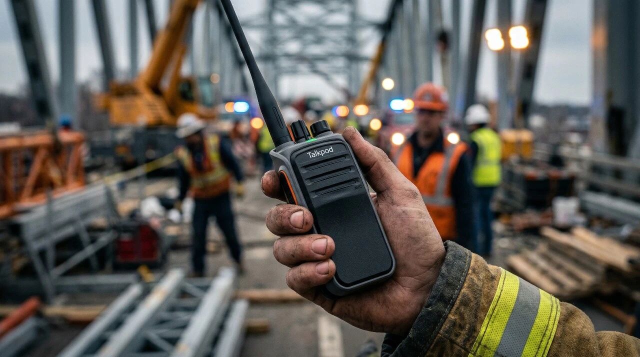 How Talkpod’s A50P ad hoc-network radio supports emergency bridge repair teams