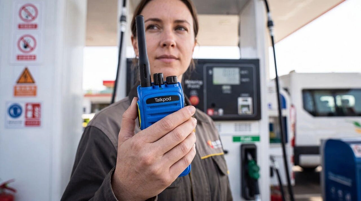 Talkpod D50Ex: Safer Communication for Gas-Fueling Station Operations