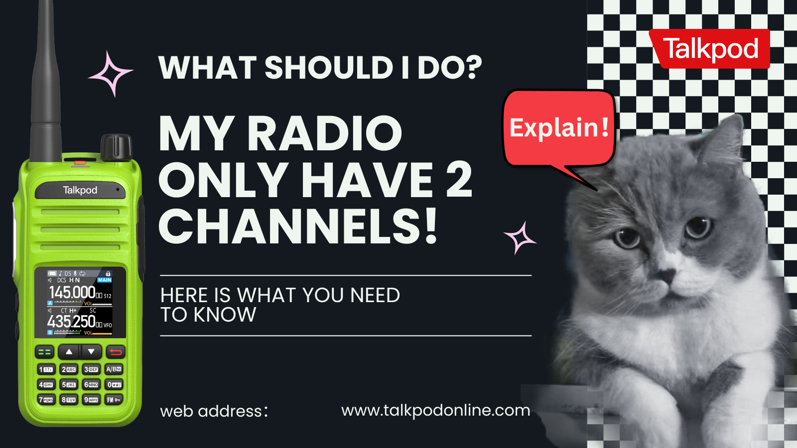 Resolving Channel Issues on Your Talkpod Radio