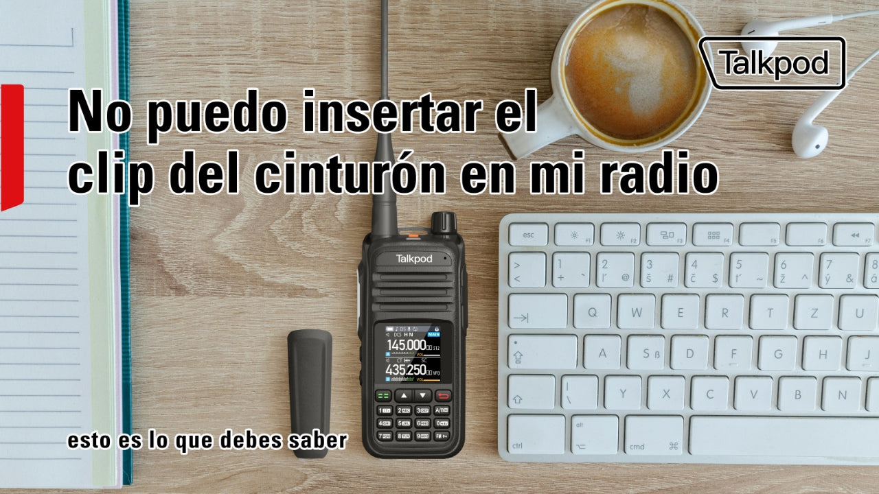 Cómo Colocar y Quitar el Clip de Cinturón en tu Walkie-Talkie