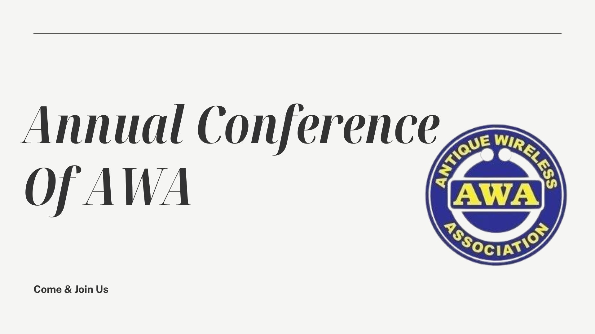 AWA Annual Conference