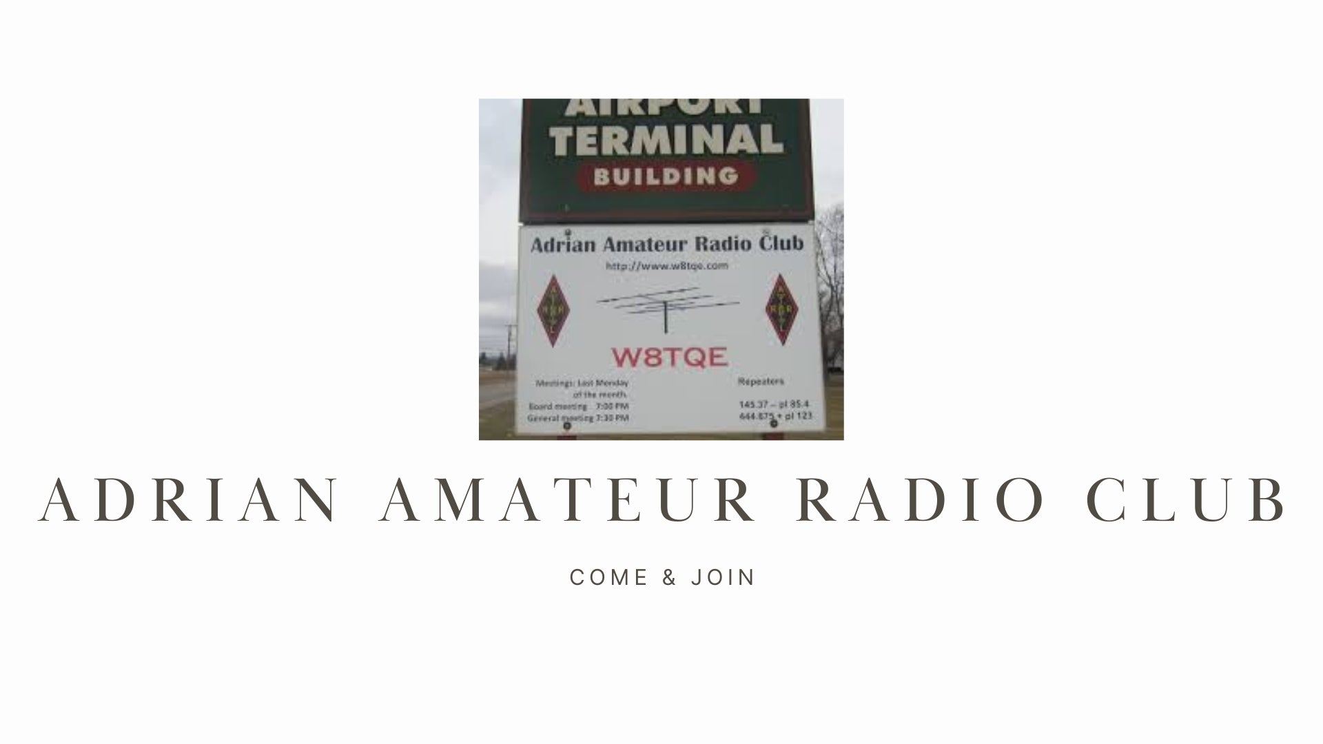 Unleash Your Inner Amateur Radio Enthusiast with the Adrian Amateur Radio Club (W8TQE)!