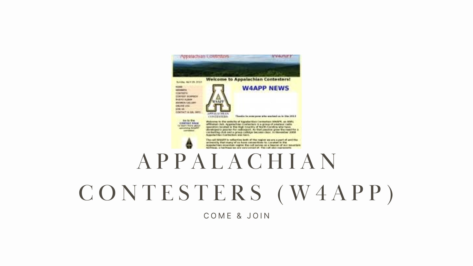 Appalachian Contesters (W4APP)