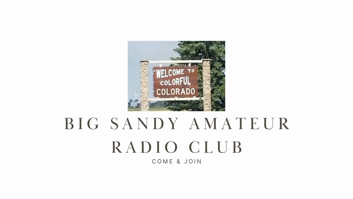 Big Sandy Amateur Radio Club: Connecting the East-Central Colorado Community