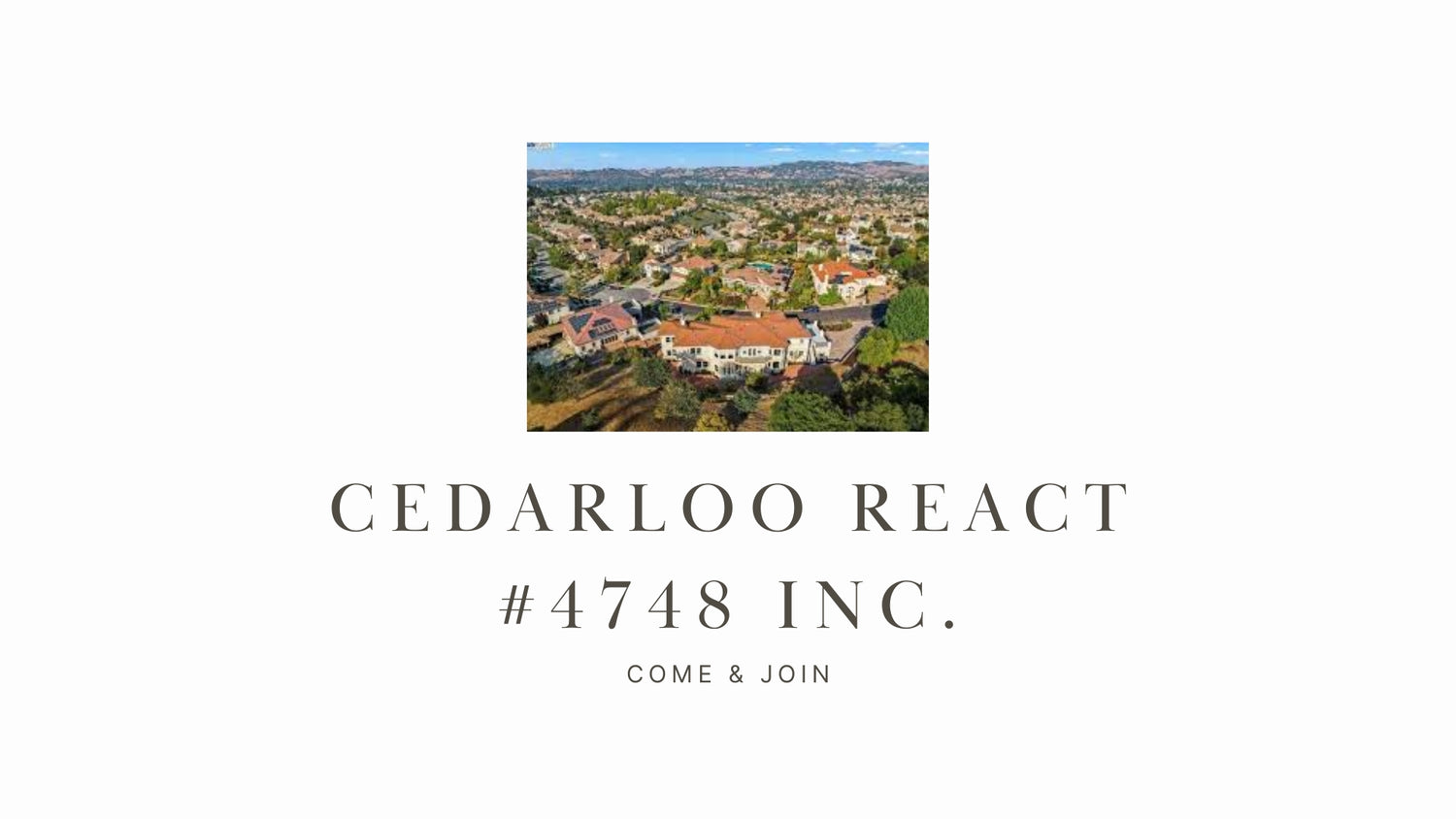 Explore Public Service and Education with CEDARLOO REACT #4748; INC. (K0CLR)