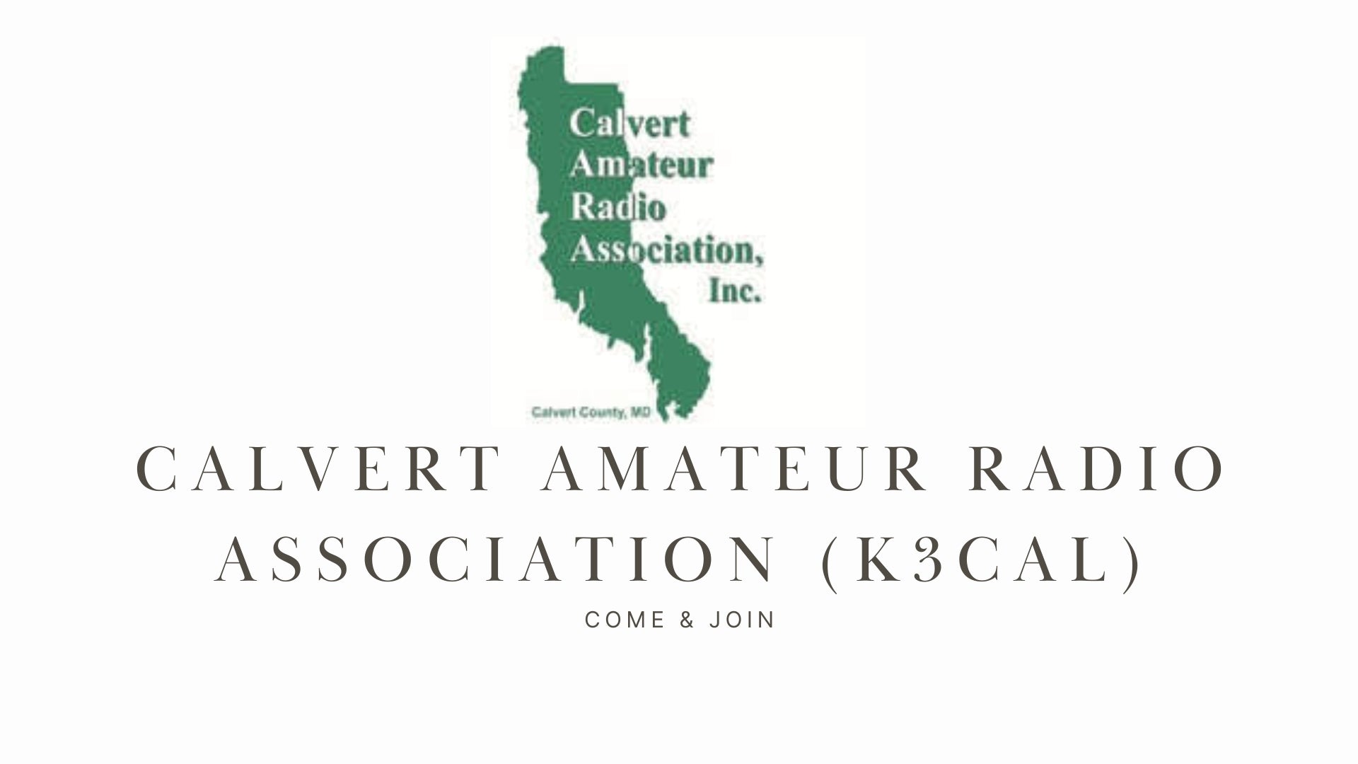 Connect, Serve, and Explore with the Calvert Amateur Radio Association (K3CAL)!