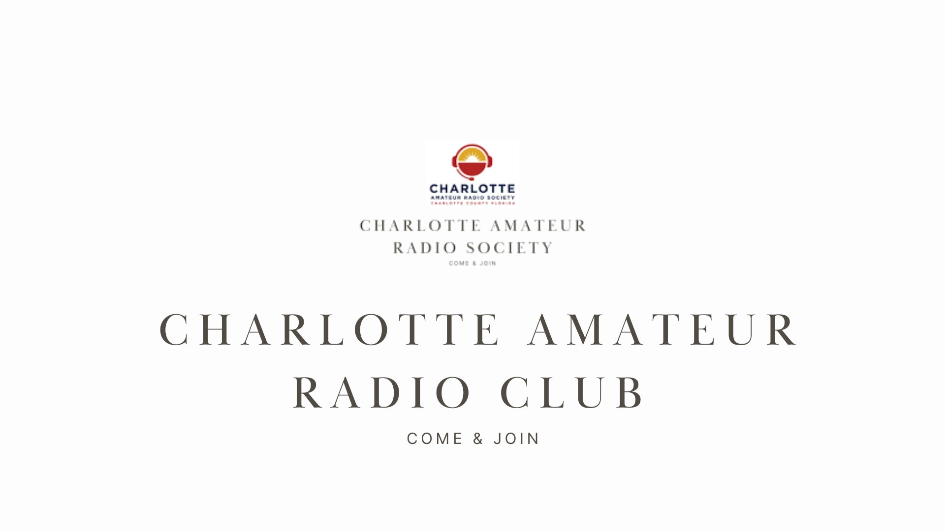 Charlotte Amateur Radio Club (W4CQ)