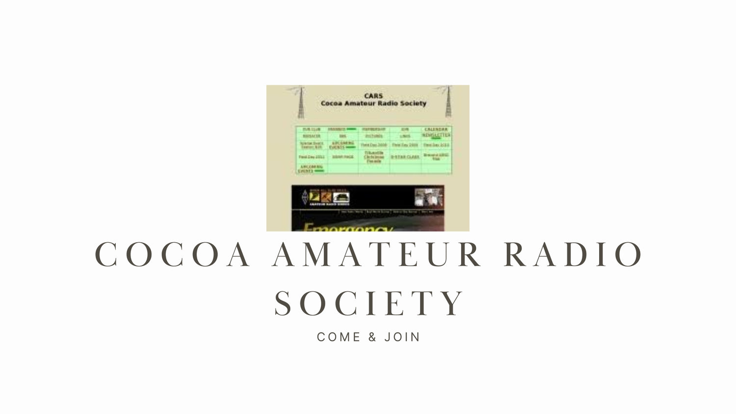 Calling All Ham Radio Enthusiasts in Cocoa, Florida: The Cocoa Amateur Radio Society (KI4URF) Awaits!