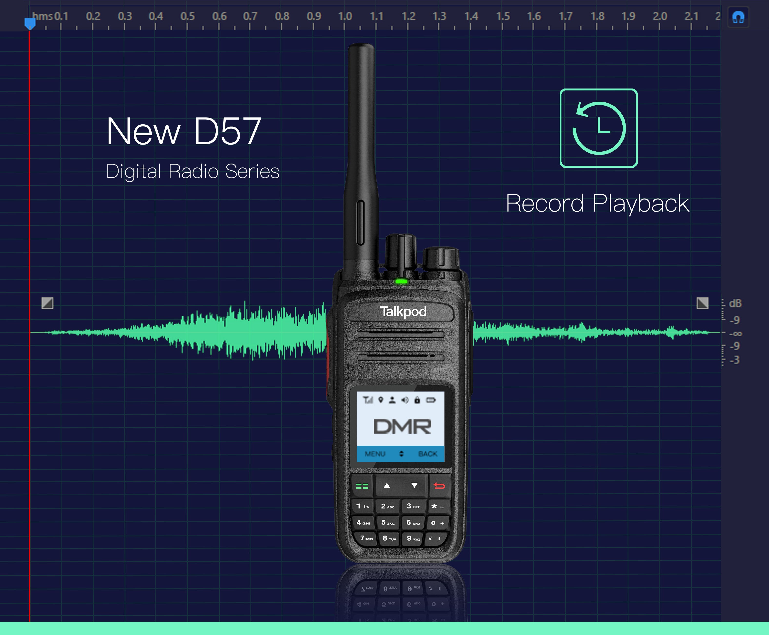 New DMR Series with Voice Record Playback