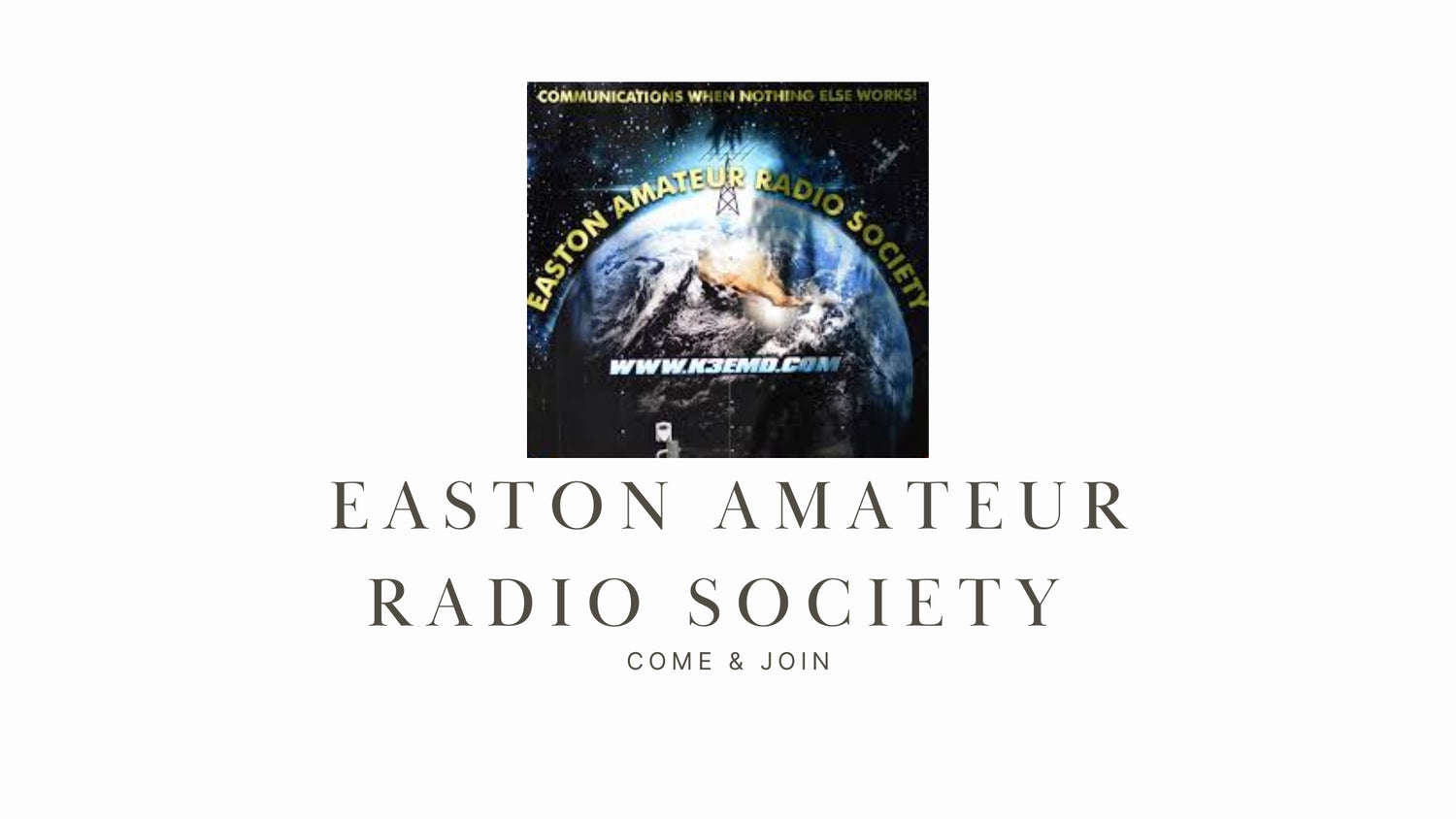 Unleash Your Inner Ham Radio Enthusiast with the Easton Amateur Radio Society (K3EMD)!