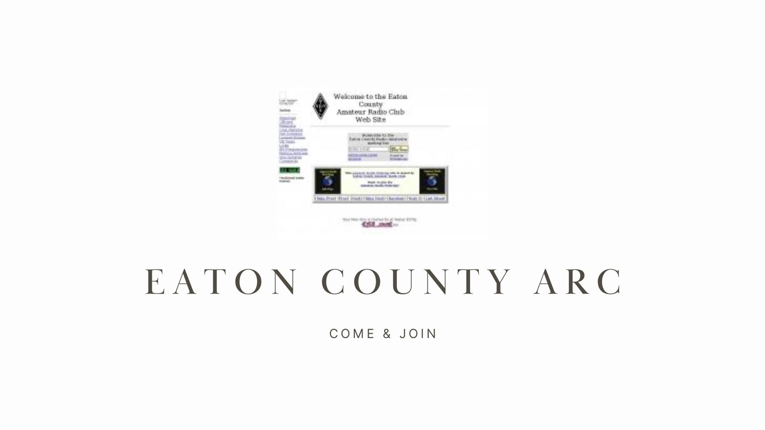 Explore the World of Ham Radio with the Eaton County ARC (K8CHR)!