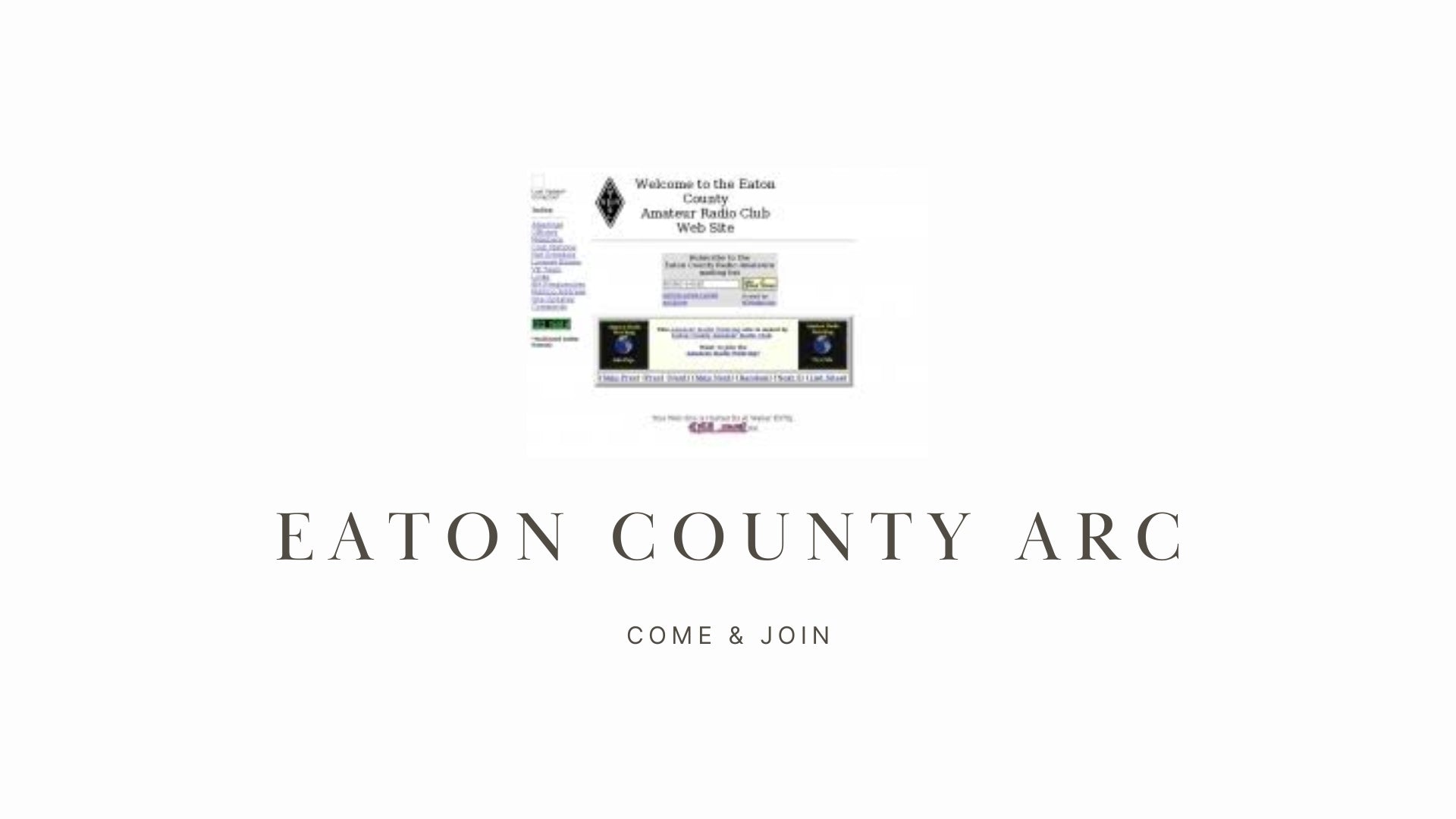 Explore the World of Ham Radio with the Eaton County ARC (K8CHR)!