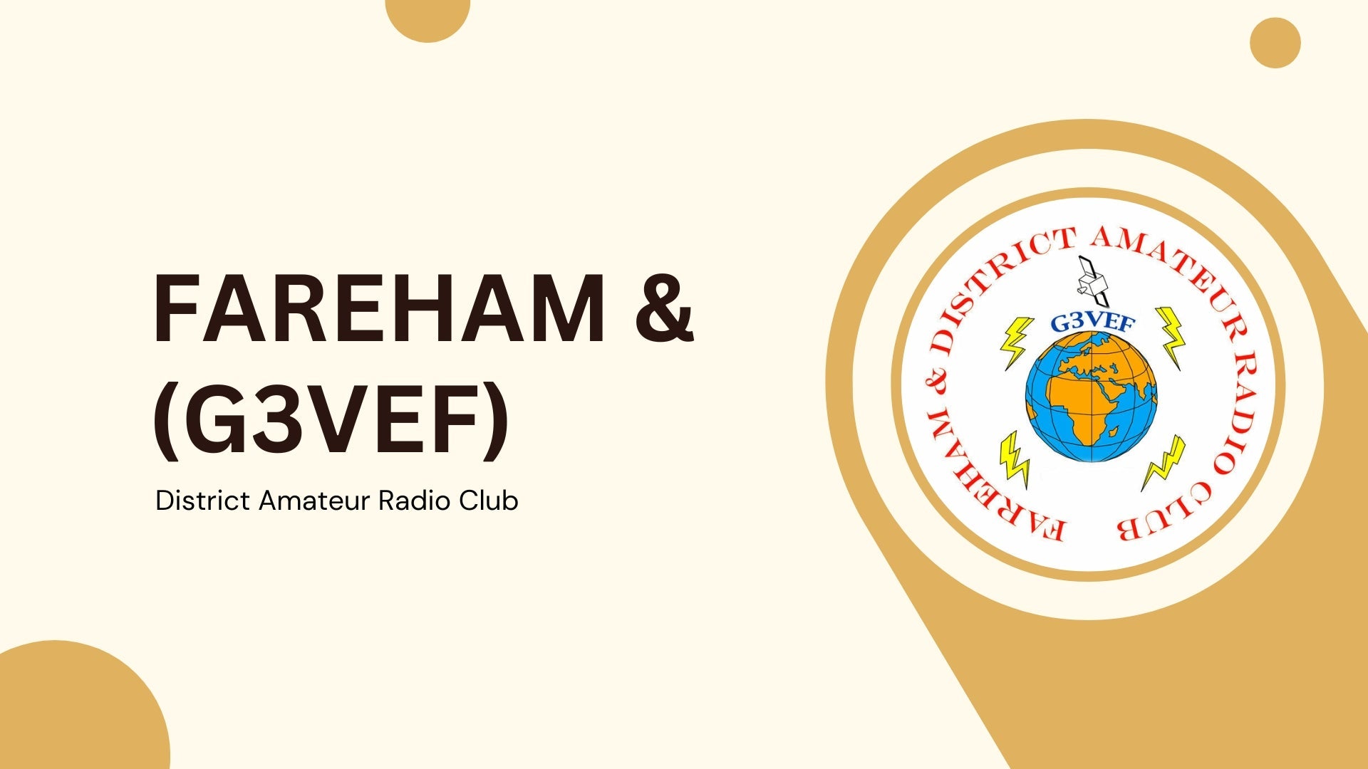 Fareham & District Amateur Radio Club (G3VEF): Anchored in Tradition, Navigating the Future