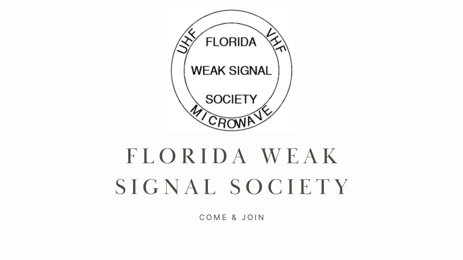 Florida Weak Signal Society (W4FWS): Specialized Club Focused on Weak Signal Communication