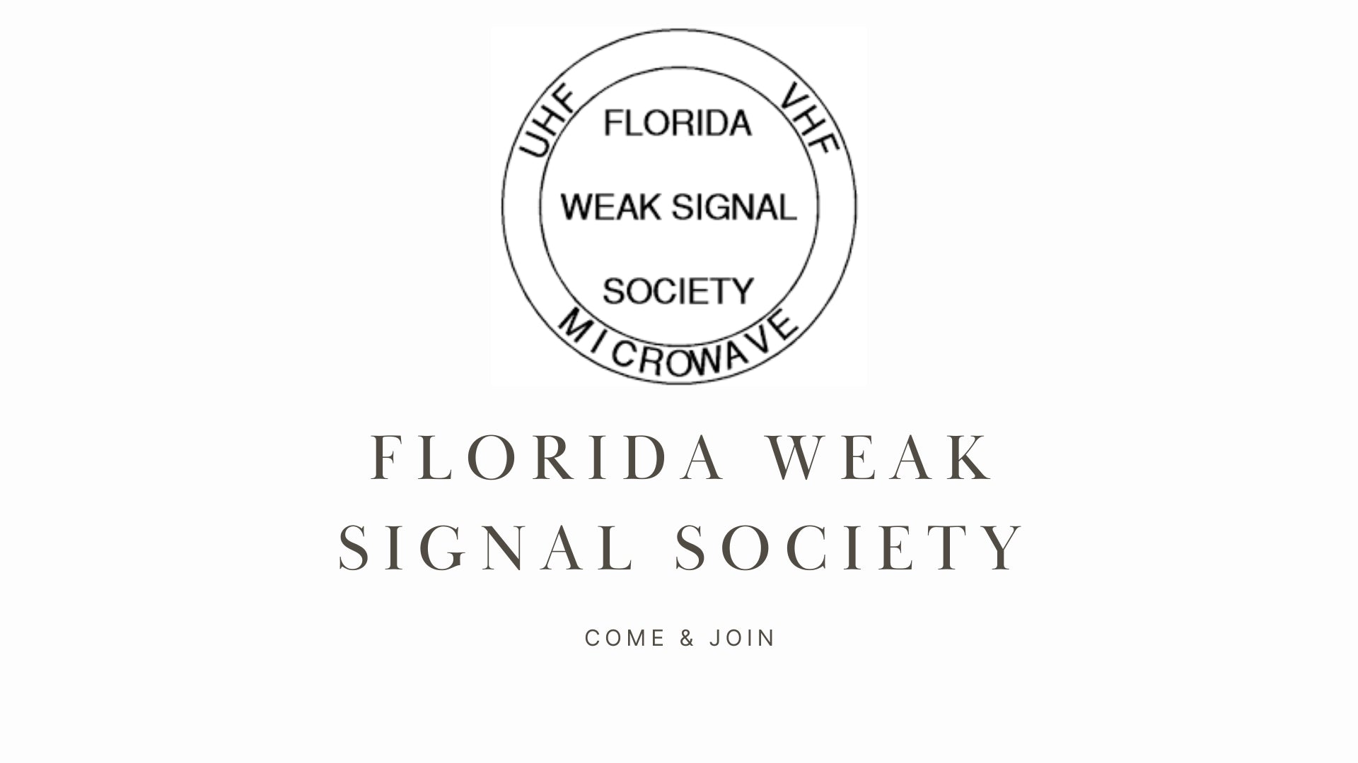 Florida Weak Signal Society (W4FWS): Specialized Club Focused on Weak Signal Communication