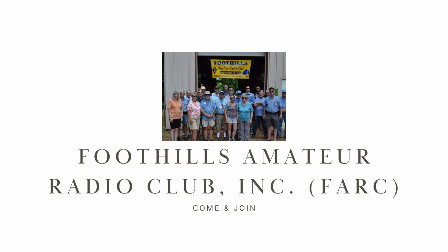 Foothills Amateur Radio Club, Inc. (FARC)