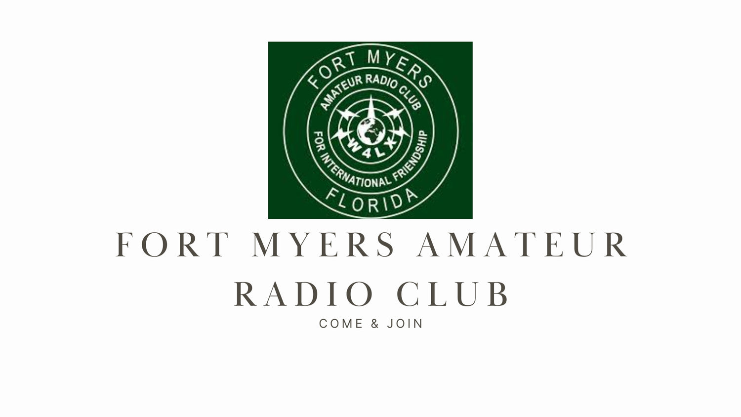 Fort Myers Amateur Radio Club (FMARC): A Large and Active Club with Diverse Interests