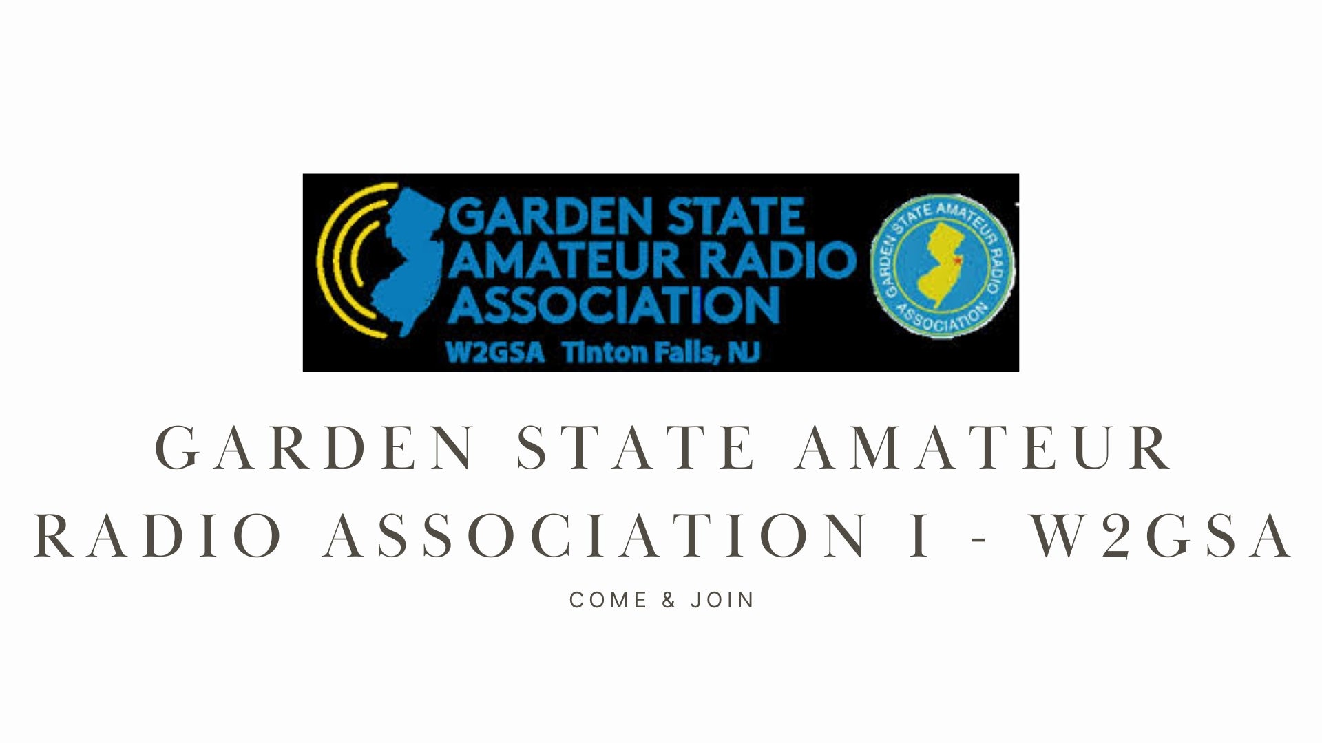 Garden State Amateur Radio Association I - W2GSA