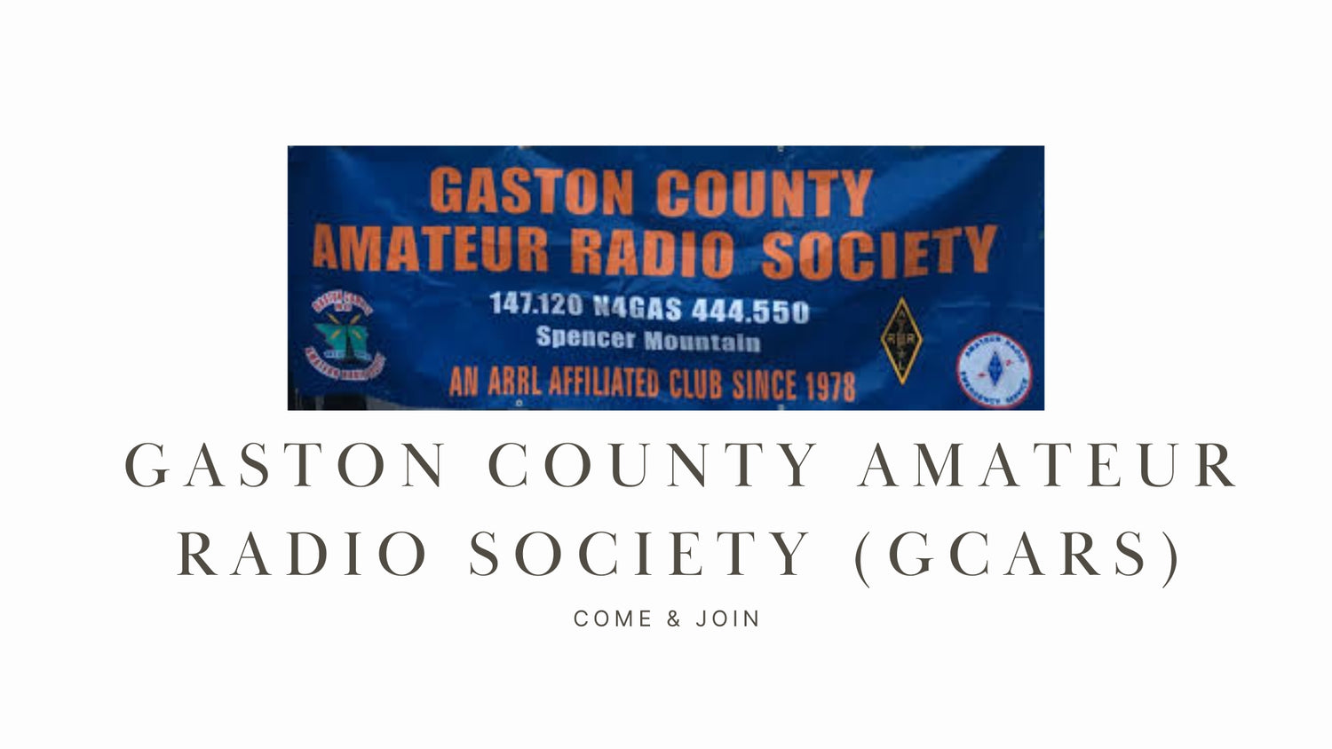 Gaston County Amateur Radio Society (GCARS)