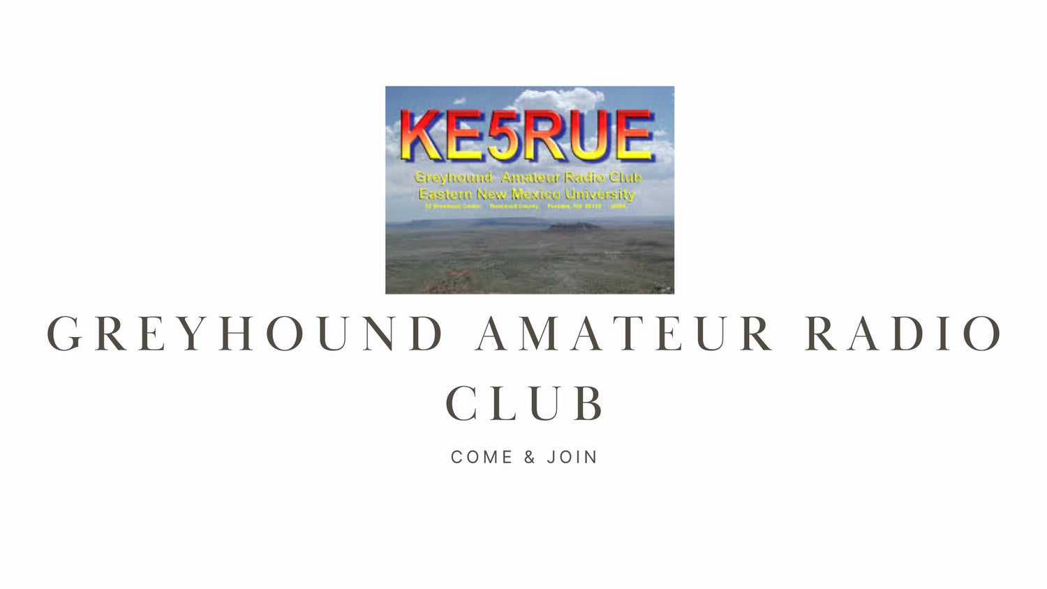 Unleash Your Passion for Ham Radio with Greyhound Amateur Radio Club (KE5RUE)!