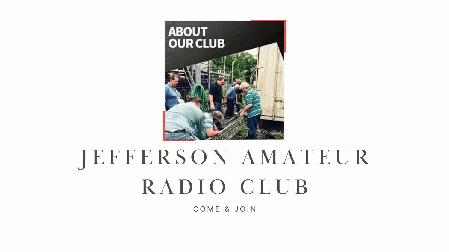 Explore All Facets of Ham Radio with the Jefferson Amateur Radio Club (W5GAD)!