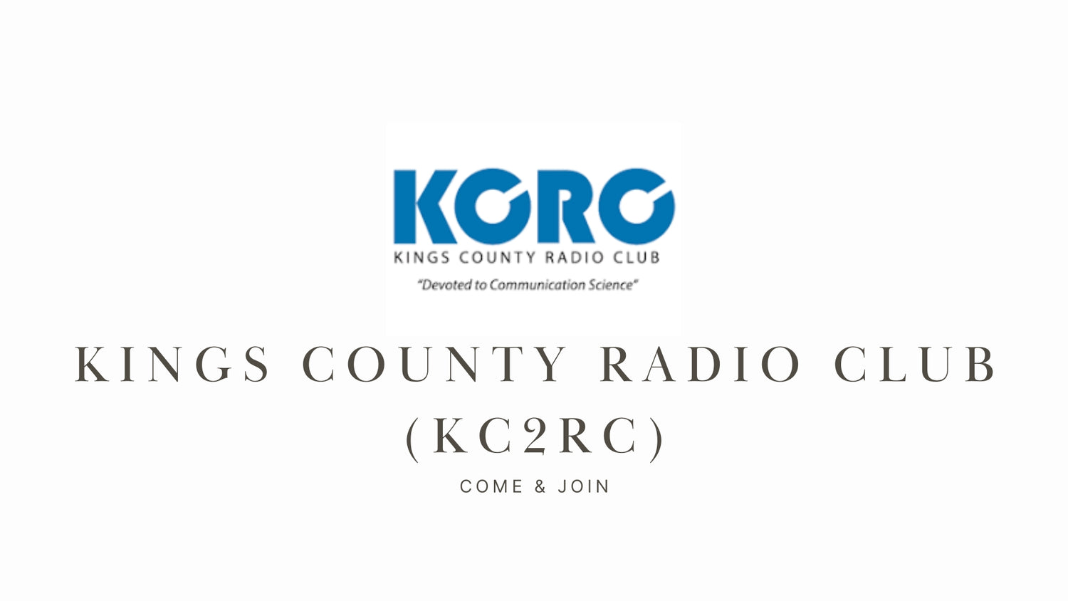 Kings County Radio Club (KC2RC)