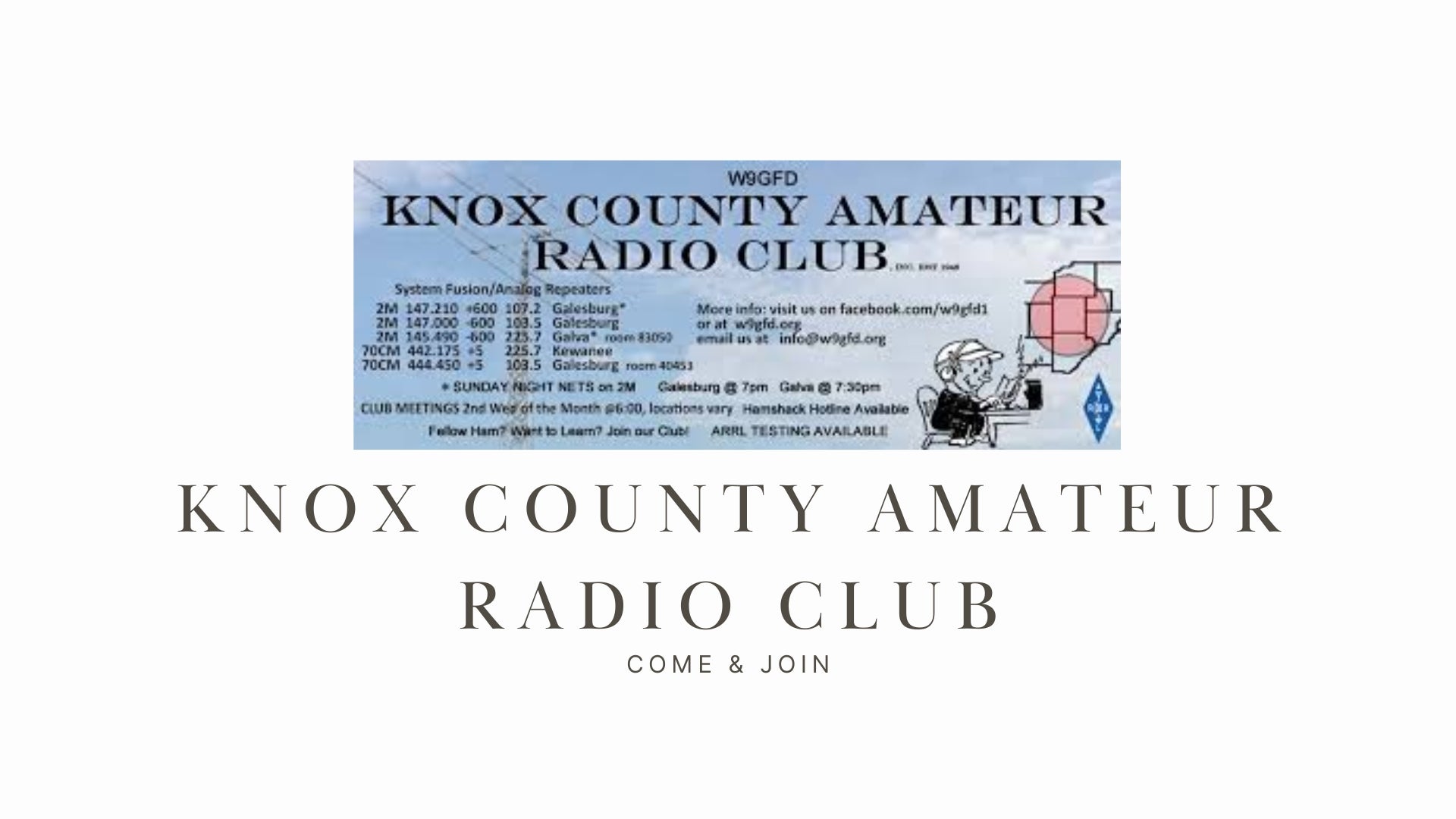 Dedicated to Community Service: Knox County Amateur Radio Club (W9GFD)