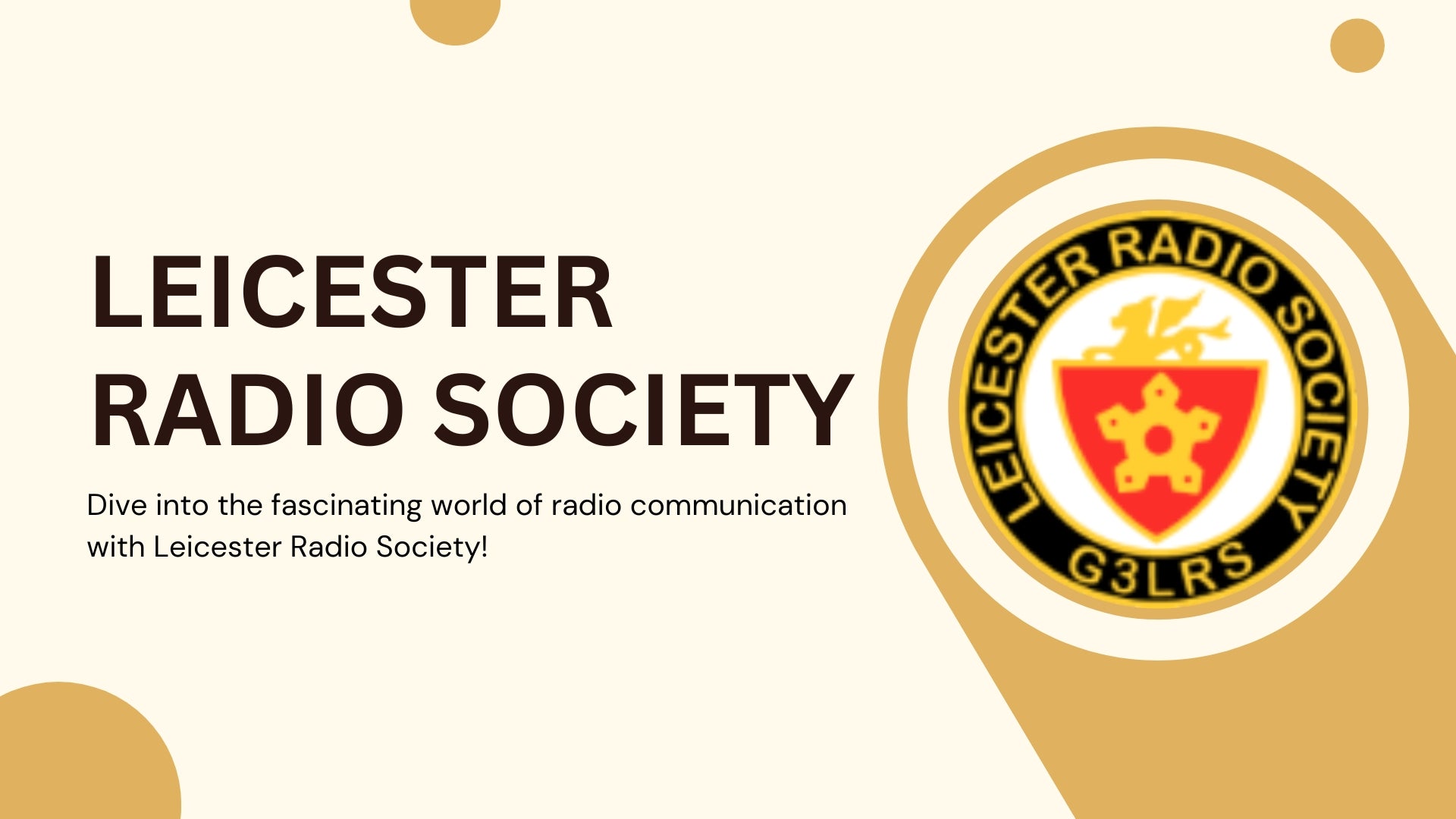 Leicester Radio Society (LRS - G3LRS)