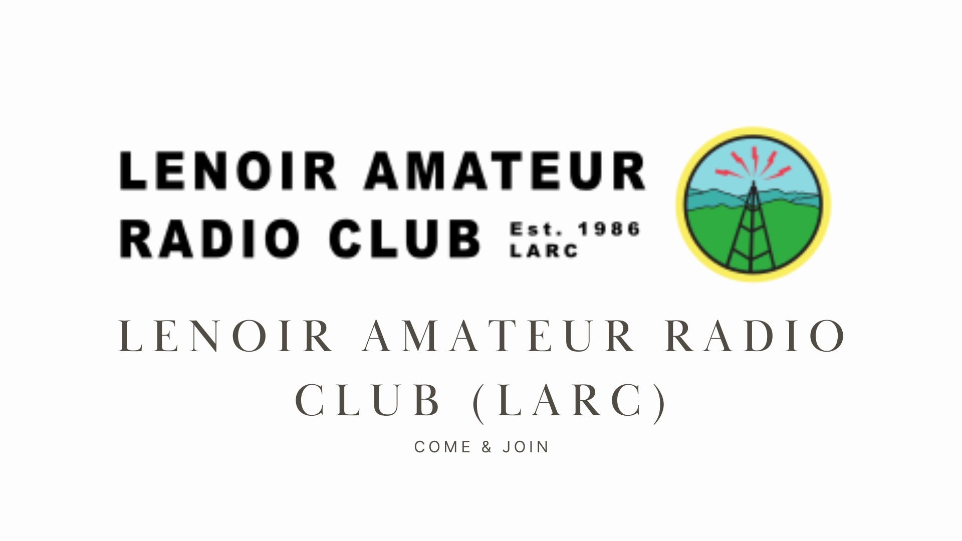 Lenoir Amateur Radio Club (LARC)