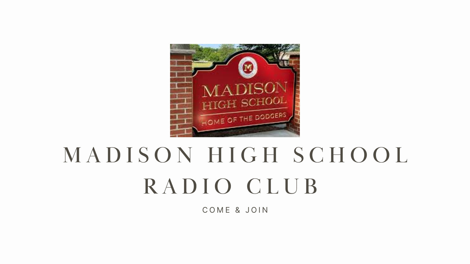 MADISON HIGH SCHOOL RADIO CLUB (NR7RX): Great Option for Young People in Rexburg Interested in Ham Radio