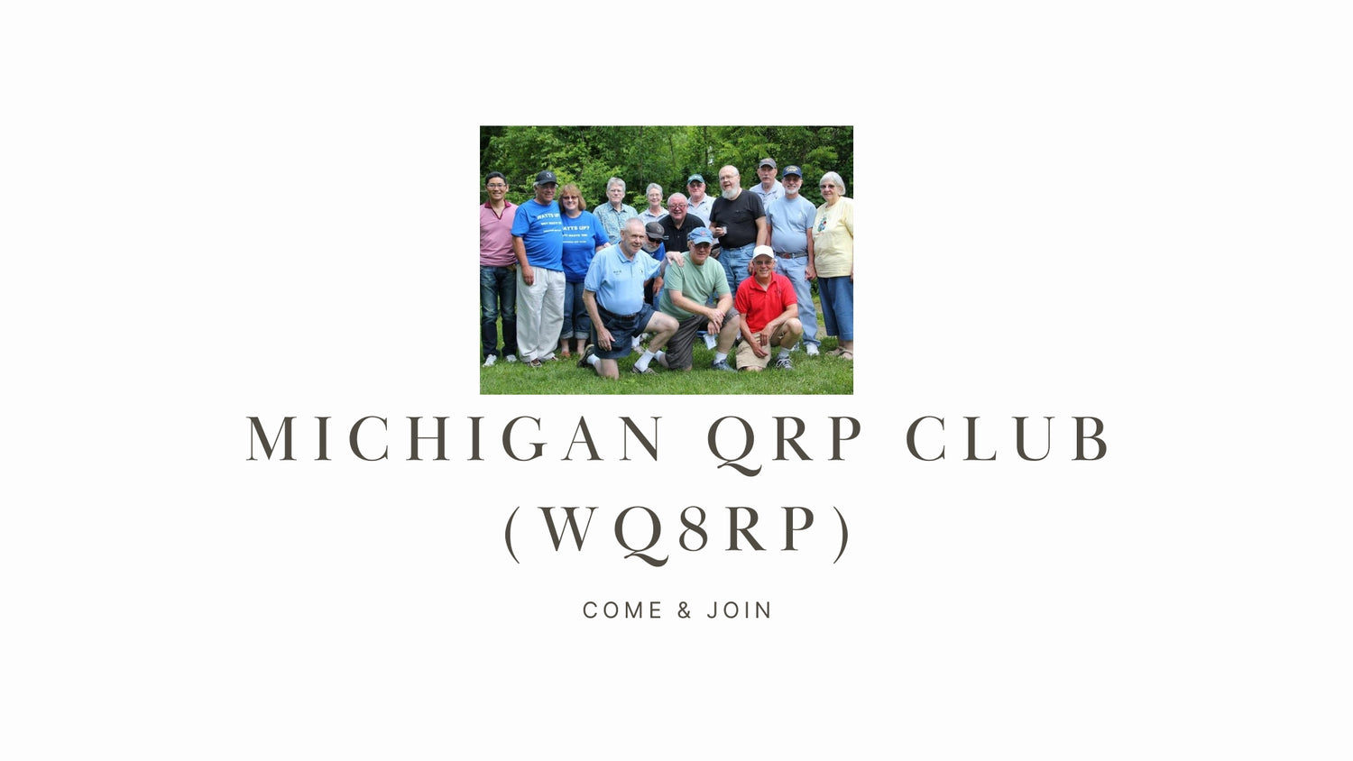 Explore Low-Power Communication with the Michigan QRP Club (WQ8RP)!