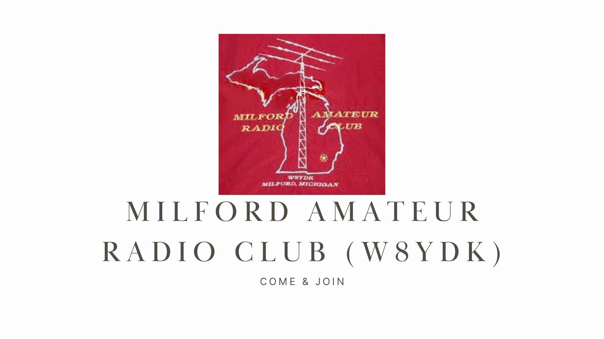 Discover the World of Ham Radio with the Milford Amateur Radio Club (W8YDK)!