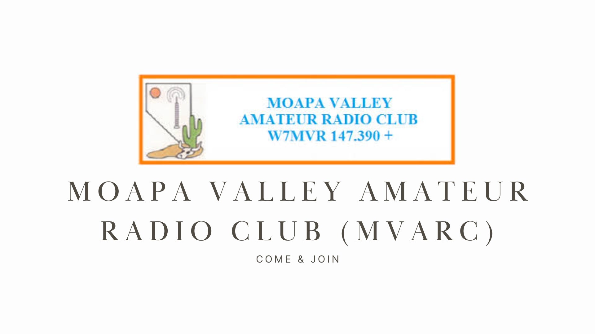 Moapa Valley Amateur Radio Club (MVARC)