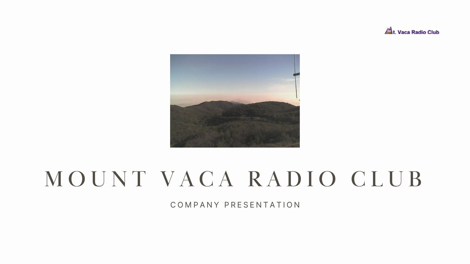 Mount Vaca Radio Club: Public Service and Community Engagement in Sacramento Valley