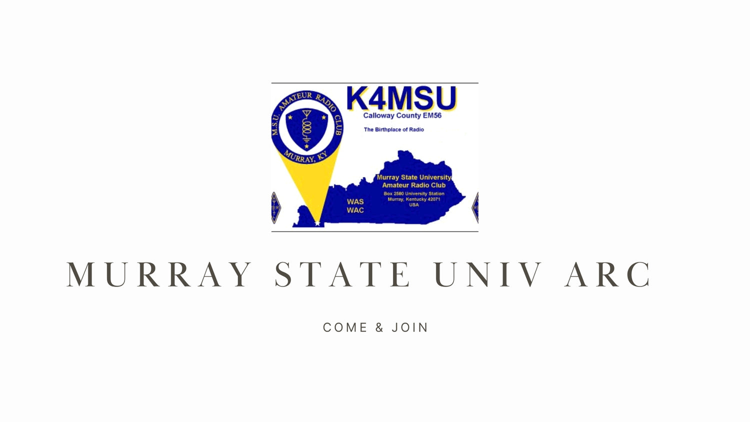 Unleash Your Inner Ham Radio Enthusiast at Murray State Univ ARC (K4MSU)!