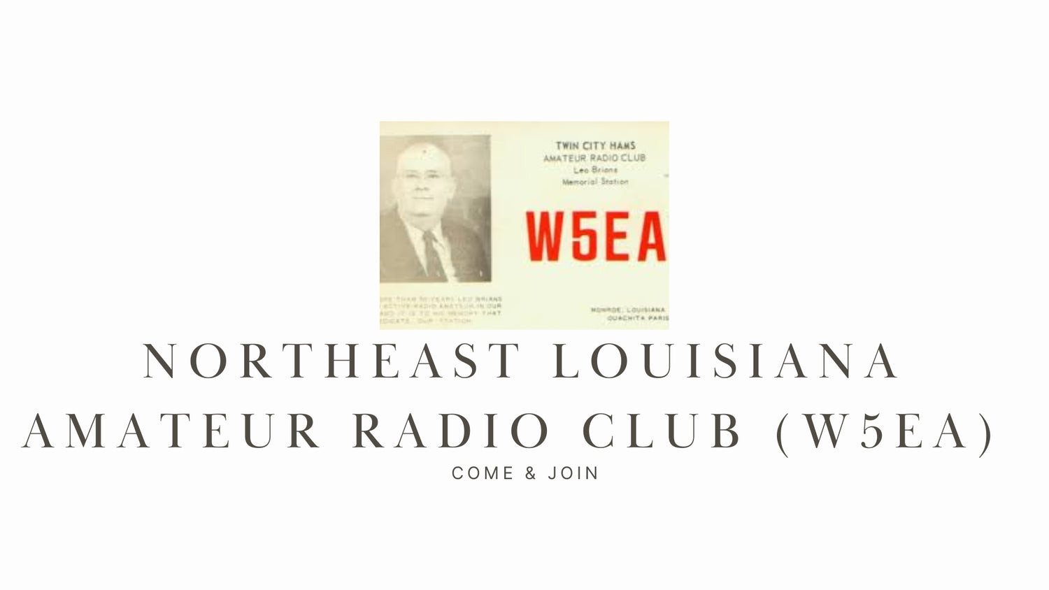 Unleash Your Inner Ham with the NorthEast Louisiana Amateur Radio Club (W5EA)!