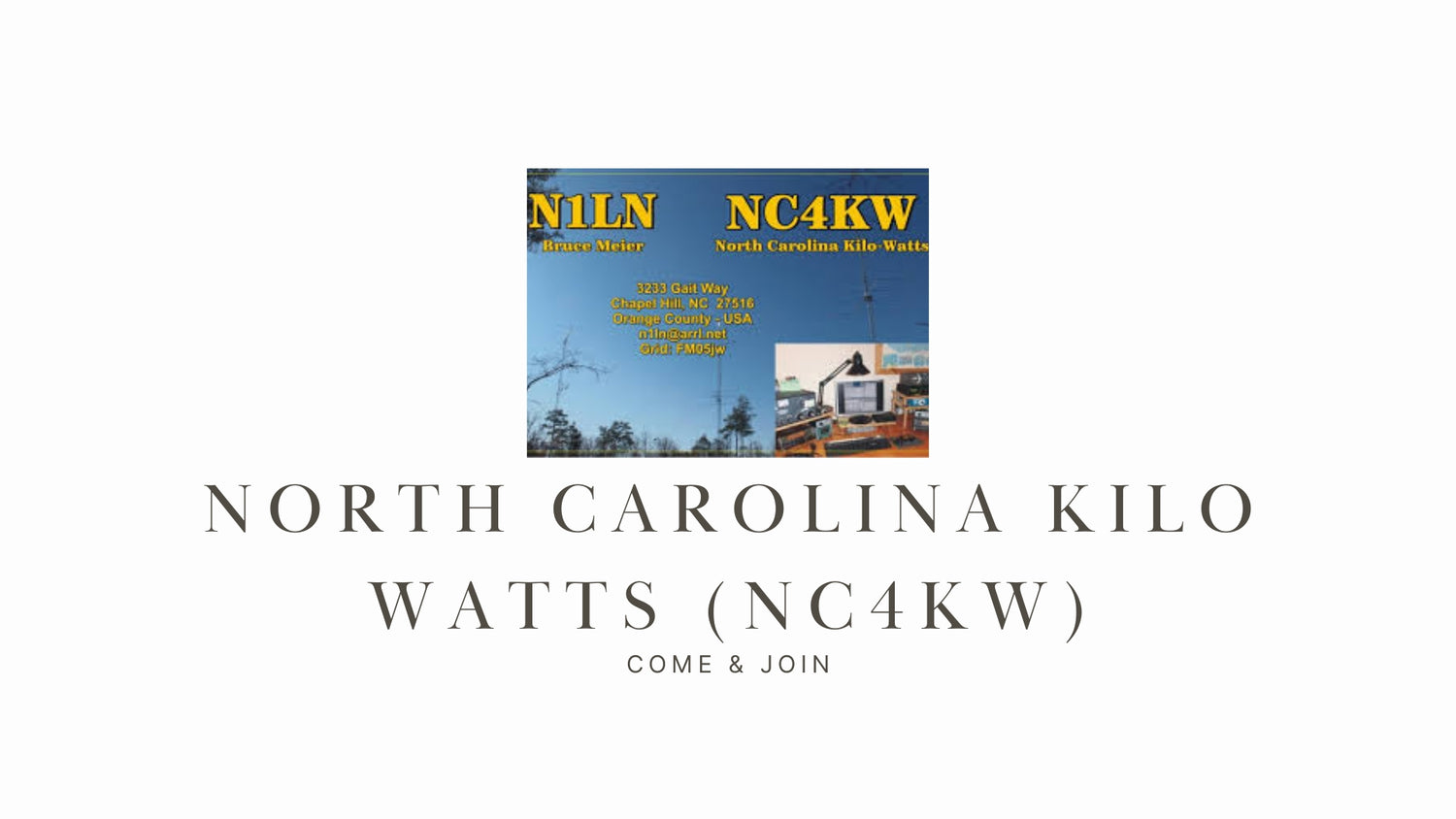 North Carolina Kilo Watts (NC4KW)