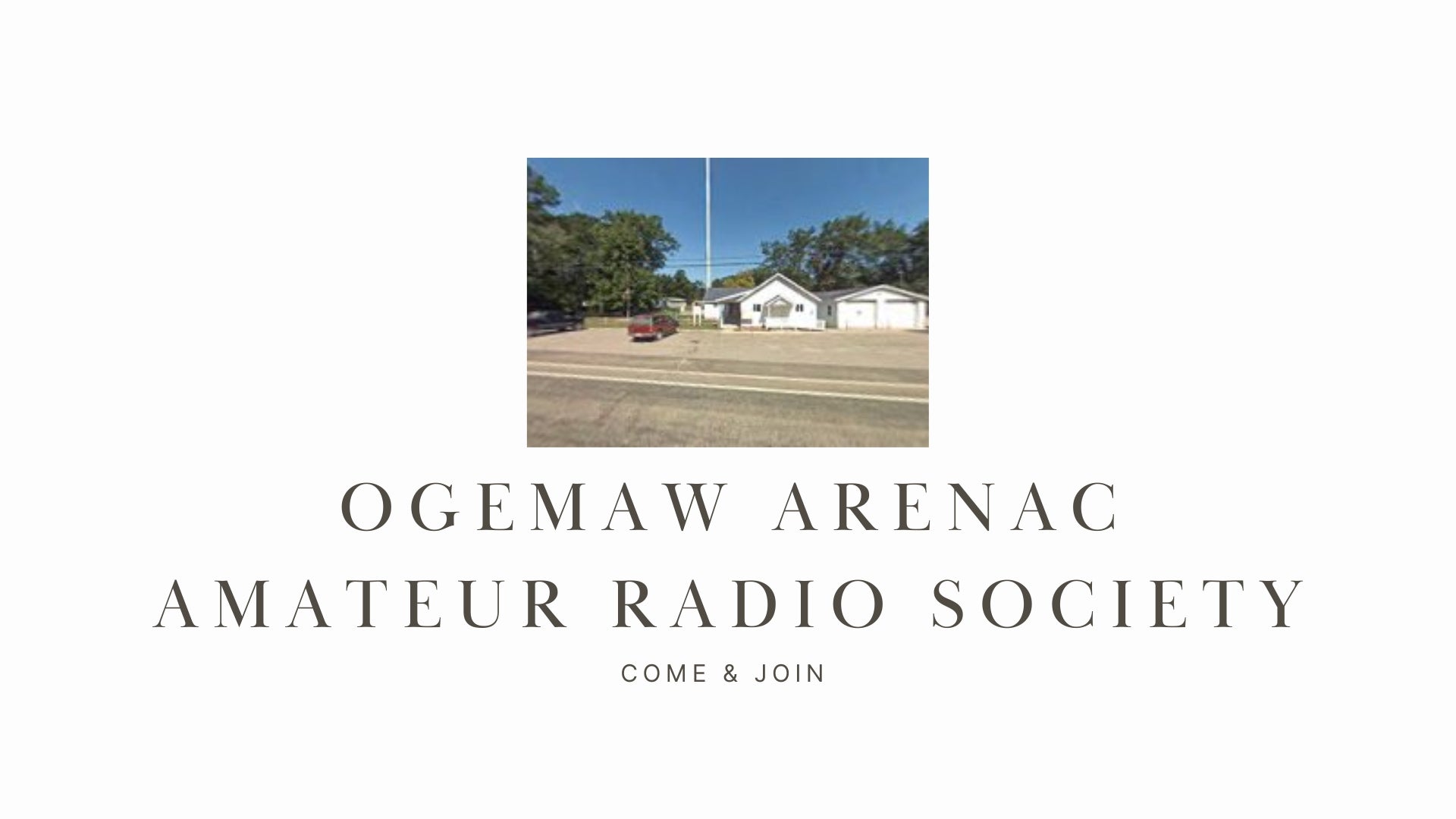 Explore the World of Amateur Radio with the Ogemaw Arenac Amateur Radio Society (K8OAR)!