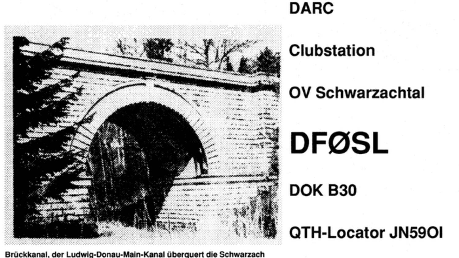 Welcome to DARC Local Association Schwarzachtal (B30)