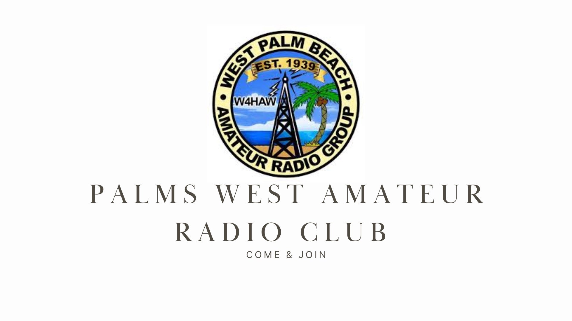 Palms West Amateur Radio Club (WV4I): Medium-Sized Club with Diverse Interests and Active Programs in Royal Palm Beach