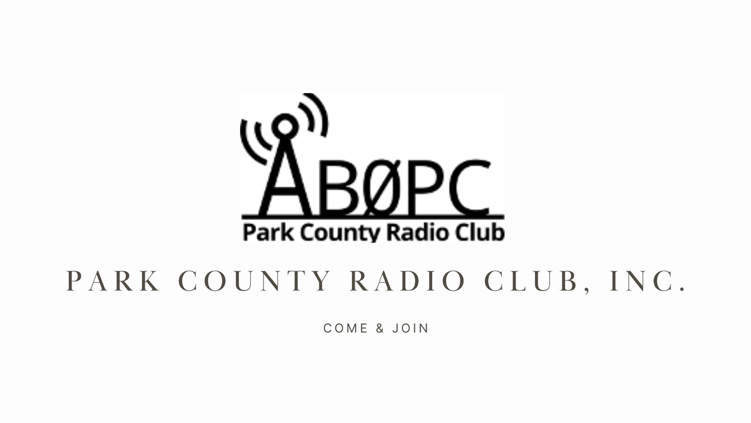 Park County Radio Club, Inc.: Serving the Amateur Radio Community in Colorado