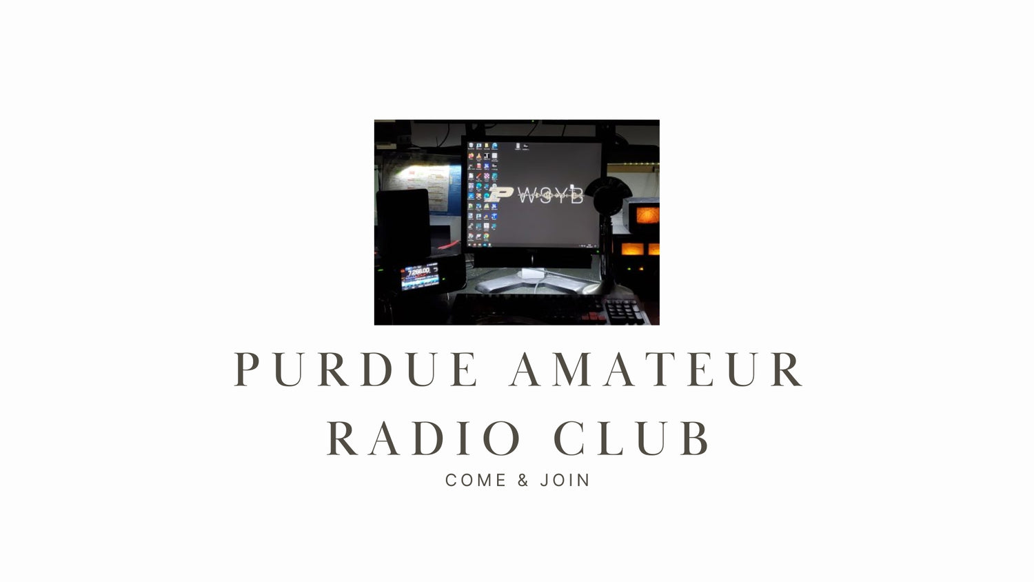 Dive into Ham Radio at Purdue Amateur Radio Club (W9YB)!