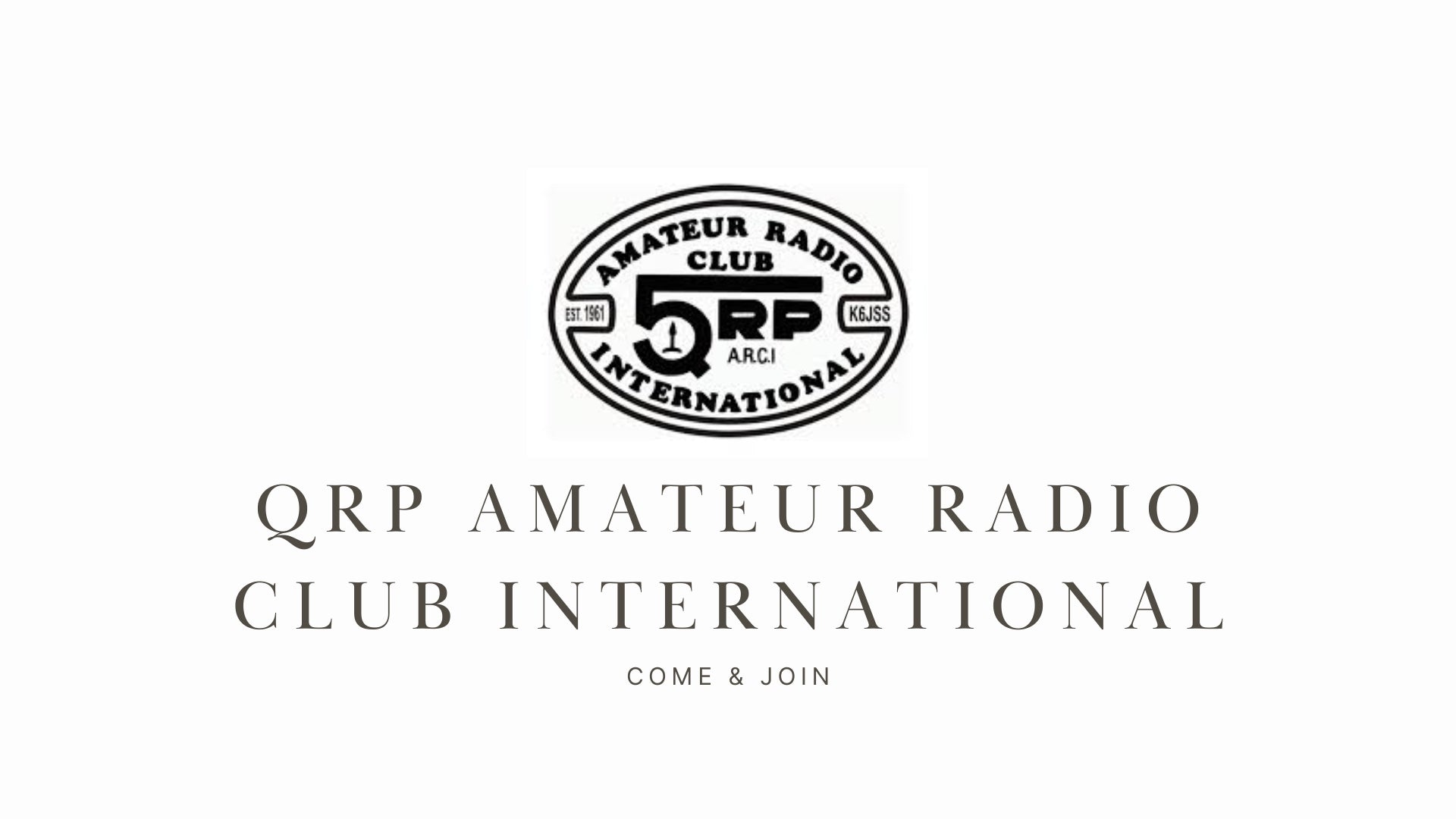 QRP Amateur Radio Club International (QRPARCI)