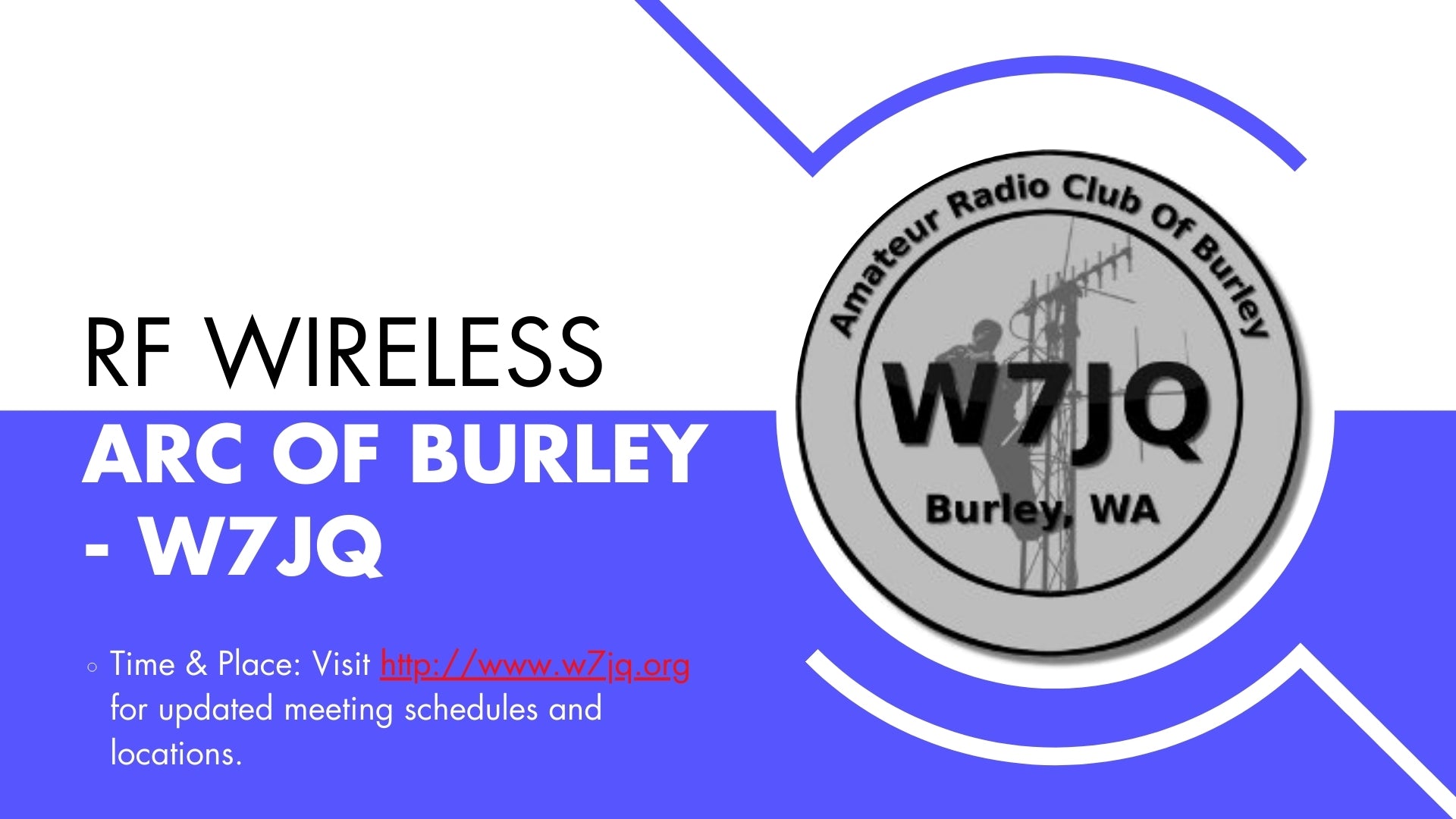 RF Wireless ARC of Burley - W7JQ