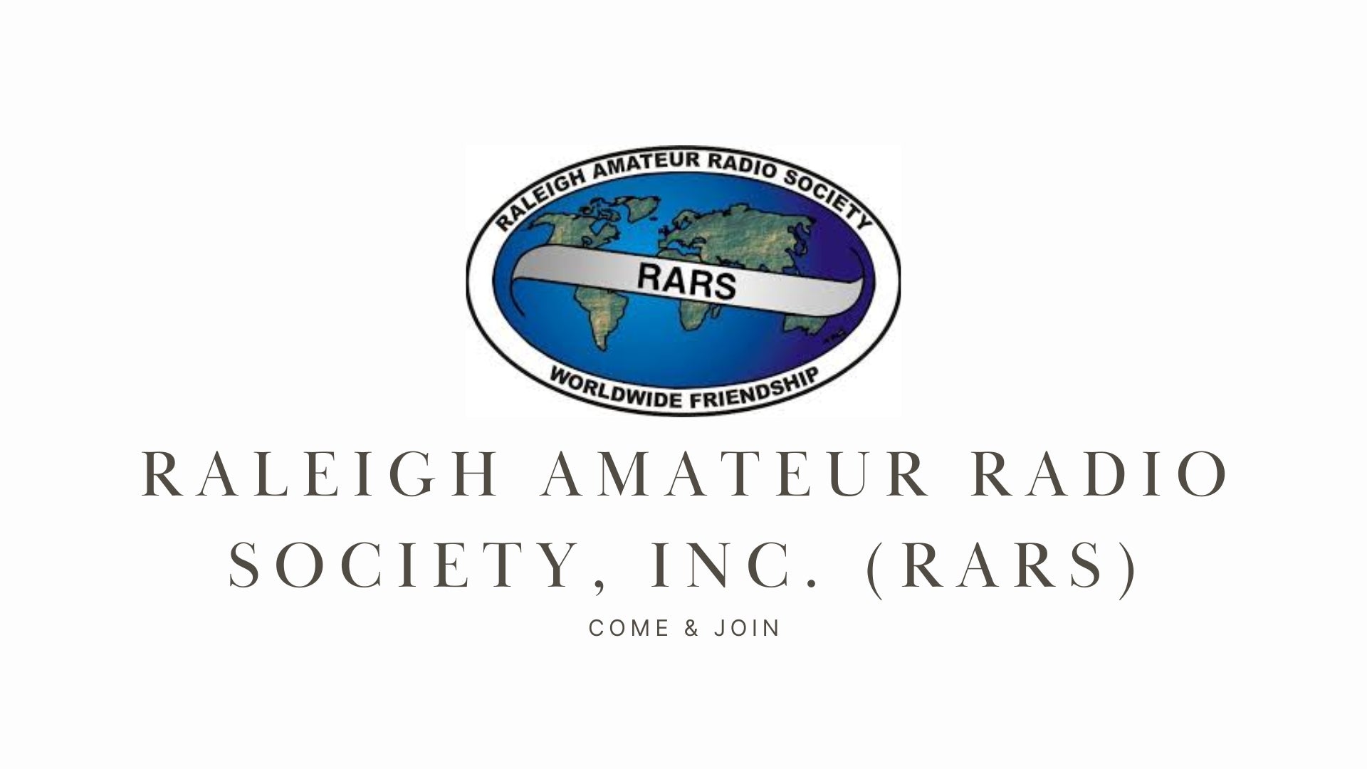 Raleigh Amateur Radio Society, Inc. (RARS)