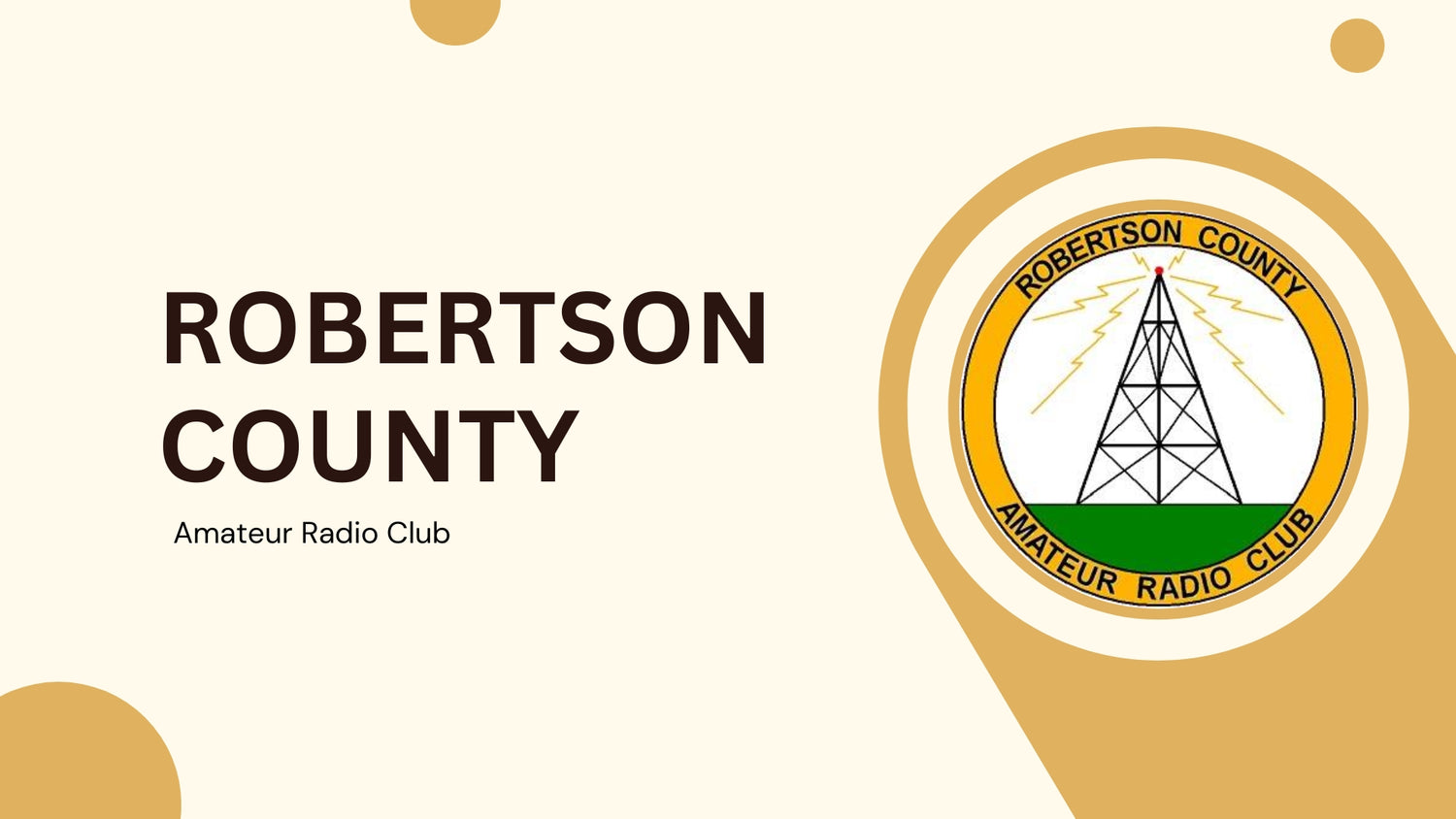 Robertson County Amateur Radio Club: A Beacon for Community and Communication